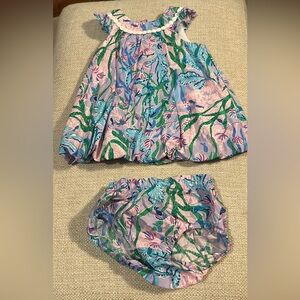 Lilly Pulitzer Pink and Green Kids Matching Set